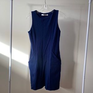 Comfy Navy Shift Dress with Pockets size Sm